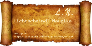 Lichtscheindl Nauzika névjegykártya